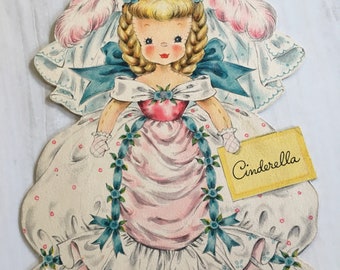 Vintage Cinderella Land of Make Believe Hallmark Doll Card Doll No. 2