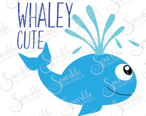 Whaley Cute Whale Kids SVG Baby Shower SVG Baby SVG Cute Funny