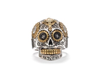 Calavera Sugar Skull Ring