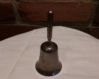 Small Metal Bell, Vintage Metal Bell, Desk bell, teachers bell, dinner bell, old bell, Morethebuckles, Hand bell