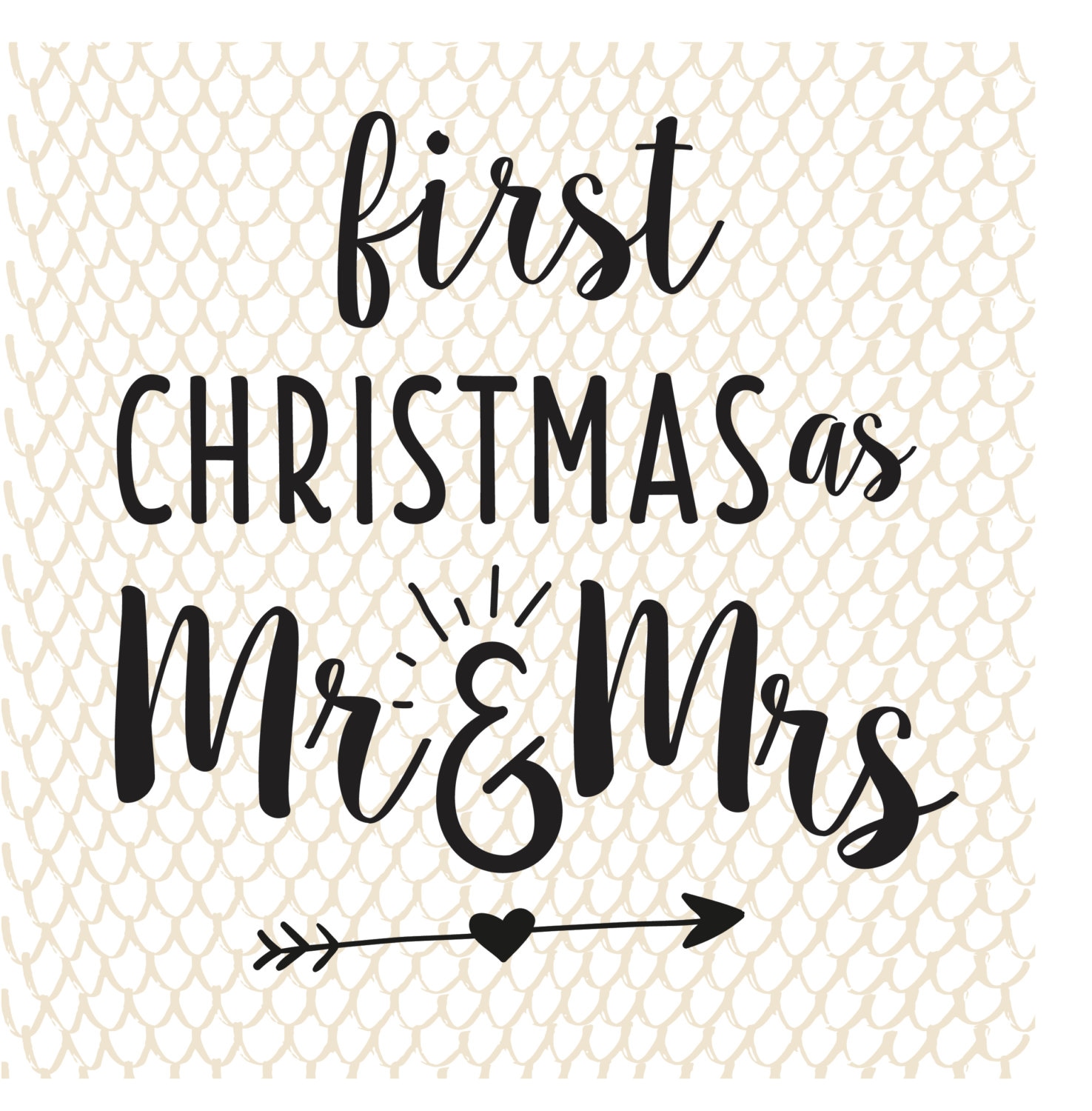 Couples First Christmas SVG Cuttable Vector