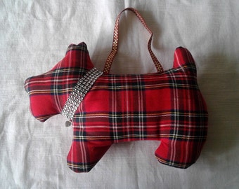 Scotty Dog tartan/diamante