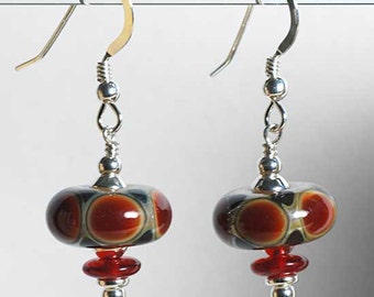 Lampwork Glass Bead Earrings