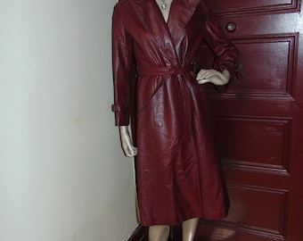 Vintage Etienne Aigner Leather Coat
