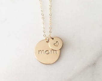 Big and Little Circle Charm Necklace