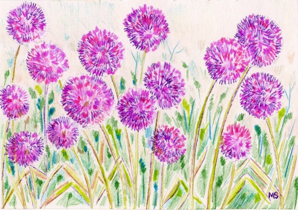 It is a graphic of Priceless Purple Flowers Drawing It's just an image of Priceless Purple Flowers Drawing
