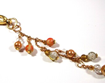 Gold Tones Planner Charm - Erin Condren Planner Charm - Purse Charm - Zipper Pull - Planner Bling