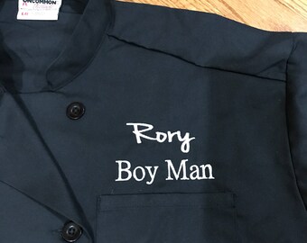 Monogrammed Chef Jacket in any font