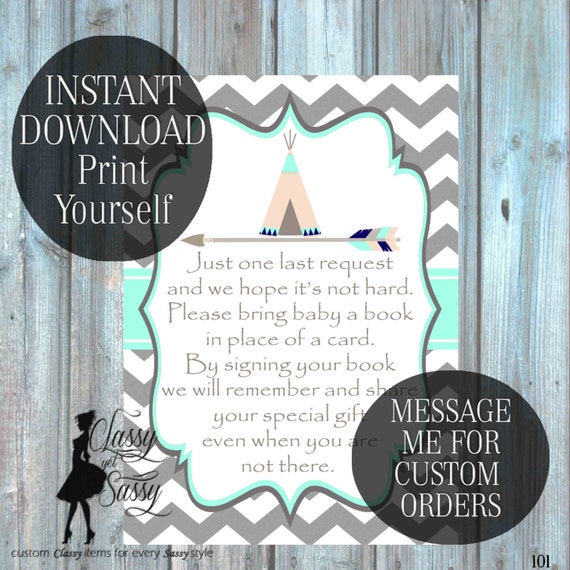 Bring a Book instead of a Card Printable-101