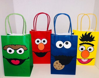 Sesame Street favor bags