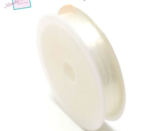 1 reel of transparent elastic thread 10 m x 0, 8 mm,