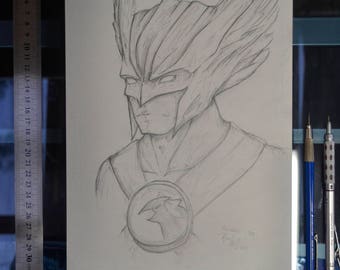 Hawkman Original Illustration • DC Comics • Hand Drawn by Brenden Roel de Vries