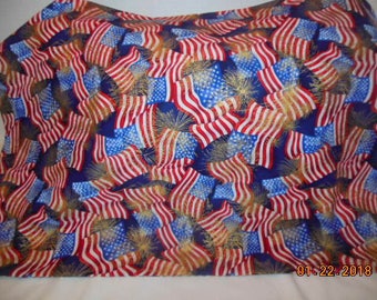 Flags and Fireworks Patriotic Pillowcase