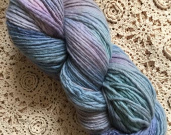 Hand Dyed Yarn | 100% Merino Wool, single ply | Worsted Weight | 273 yards | Blues for You