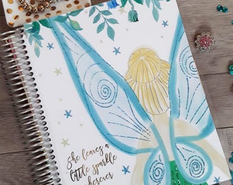 Planner Cover for Erin Condren Planner, Happy Planner, Recollections Planner, disney, A5 Dashboard, fairy cover, princess, fairy dust, wings