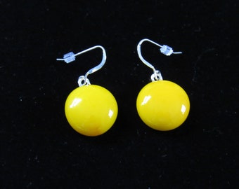 Sale; Cabochon Earrings; Fused Glass Cabochon Earrings; Dangle Earrings; Fused Glass Jewelry; Glass Earrings/EWY805