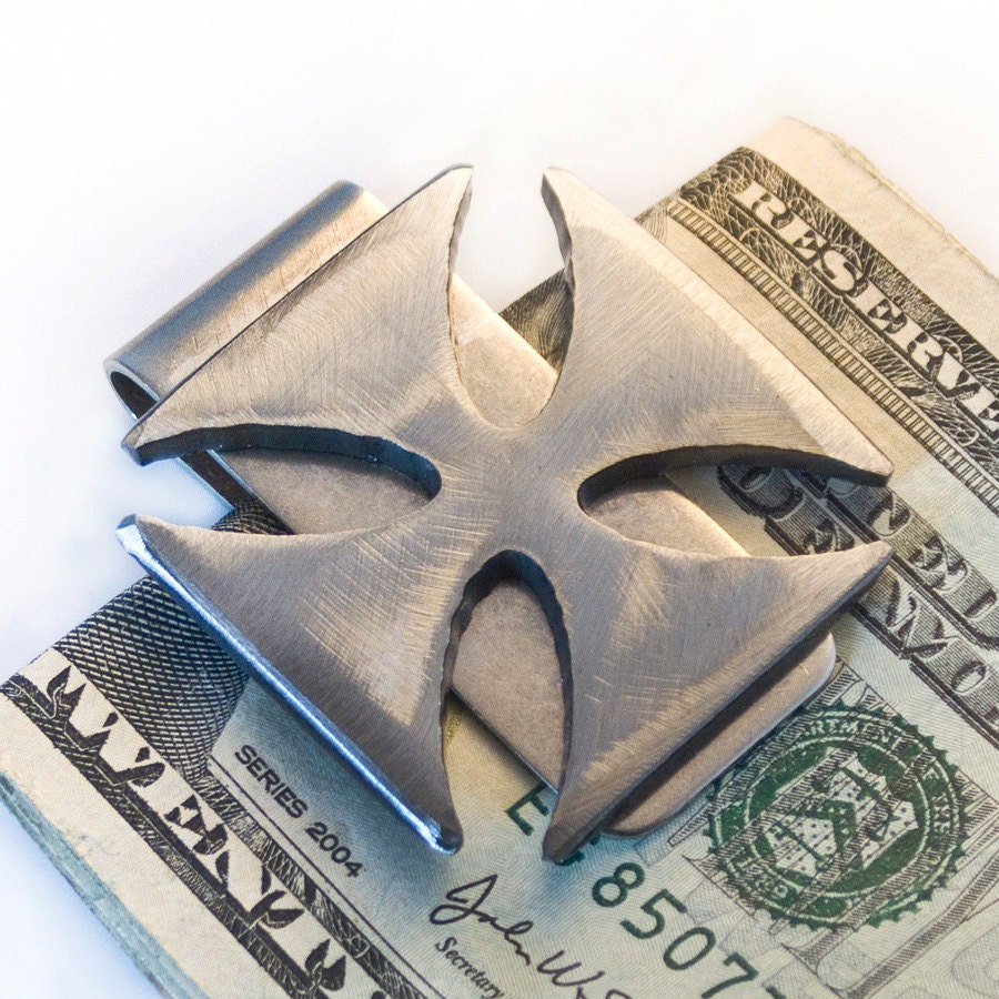 Iron Cross Money Clip / Best Man Gift/ Groomsmen Gift/ Wedding