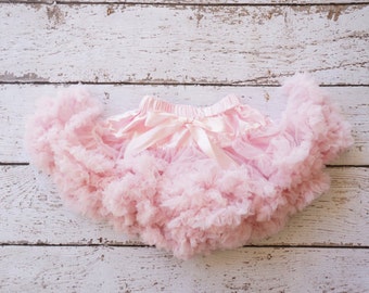 Pettiskirt - Tutu - Girls First birthday Outfit - Pettiskirt - Pink Skirt - Newborn Photo Prop - infant tutu- newborn tutu- girls pettiskirt