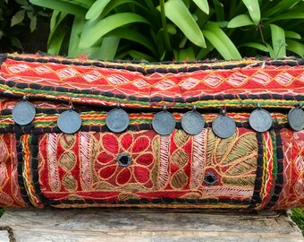 Embroidered bohemian bag, Afghani, Gujarati bag, Indian bag, Banjara bag, ethnic boho, shoulder bag, crossbody bag, hippie bag