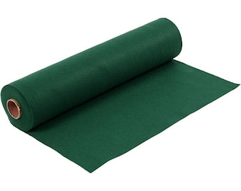 Dark leaf green, synthetic felt, dimension: 100 cm * 45 cm, thickness 1.5 mm 180-200 g/m2
