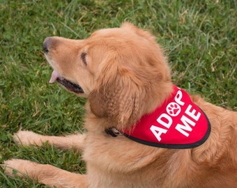 ADOPT ME Bandana Scarf for Rescue Dogs