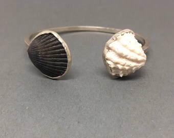 •PORTAL + SOFT RECTANGLE• shattuckite + silver twist-on cuff bracelet main image 0