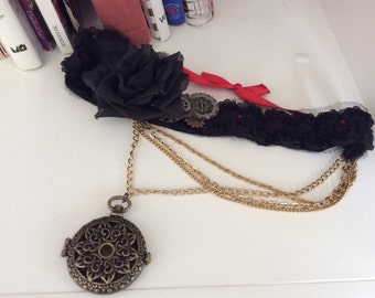Steampunk Locket Choker