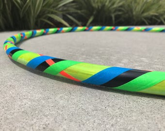 Beginner Hula Hoop // Neon Dance Hoop // Handmade Fitness Hoop