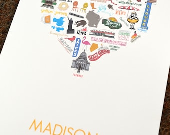 Madison, Wisconsin Print