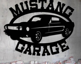 Mustang 1965 - Metal Wall Art