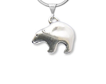 Sterling Silver Bear Pendant