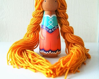 rapunzel peg doll