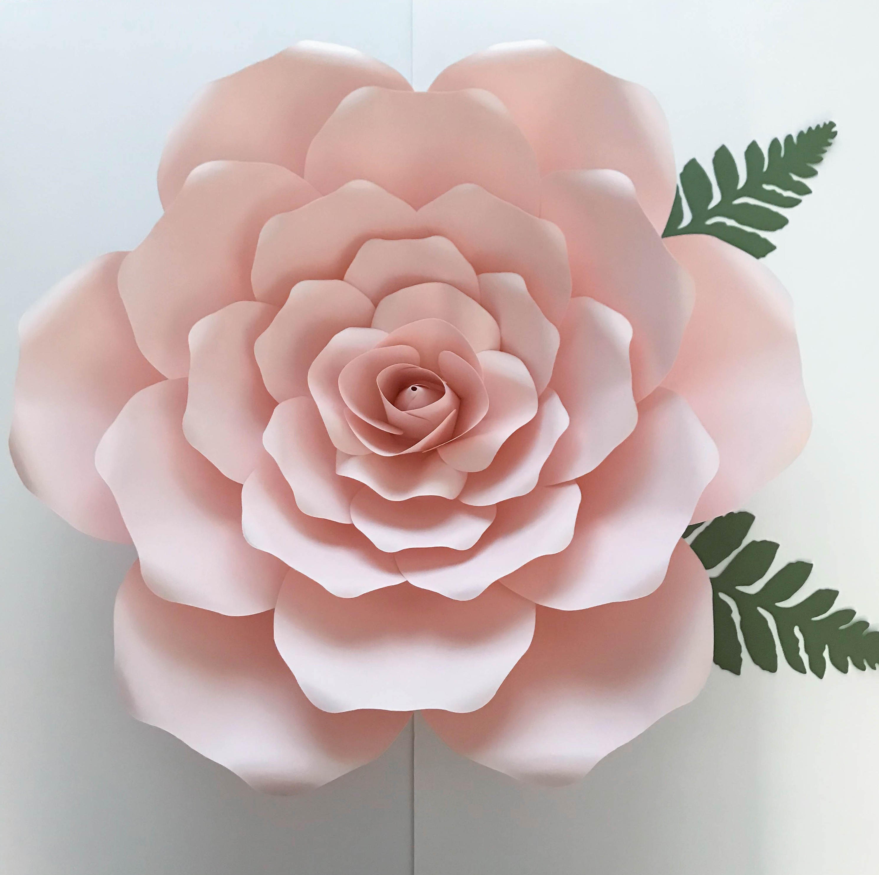 pdf petal 19 paper flower template w rose bub center