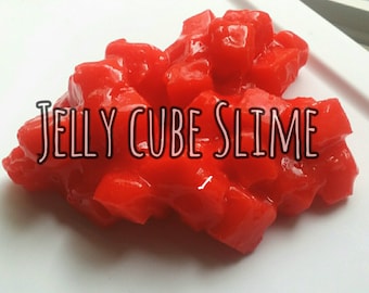 Scented Jelly cube Slime! 2oz, 4oz. & 8oz./Clear glue base/Super Stretchy/Fast shipping Slime/Custom Slime/Sponge slime/Most Popular/ASMR