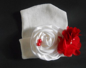 Newborn hospital hat, Baby hat, newborn girl hat, infant girl hat, hospital newborn hat, newborn hat, infant hat, baby hat, baby bow