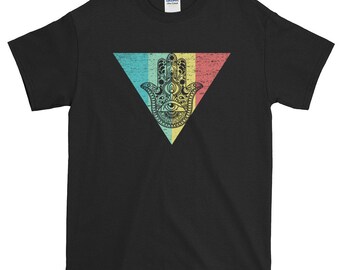 Hamsa Hand Trinity T-Shirt Retro Vintage Tee Retro Vintage boho kitsch fatima hand tumblr pinterest instagram blogger T-Shirt