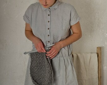 linen dress JUNE | breastfeeding friendly