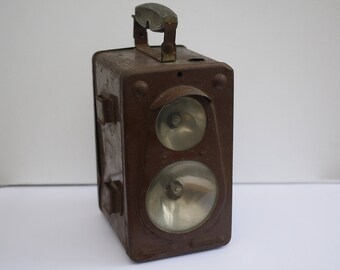 Vintage SNCF Madec Lantern. Mid Century french Railway lantern. 50's Railroad lantern