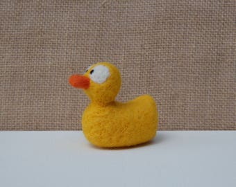 Yellow Duck Duckling Sculpture Ornament Statue
