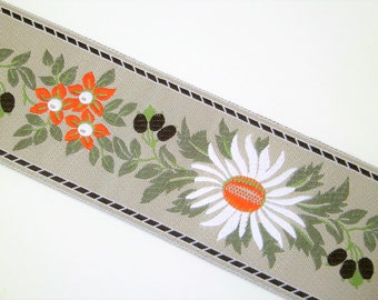 1 m Woven Ribbon "Garmisch" 100 % polyester 55 mm w Dirndl Oktoberfest bavaria