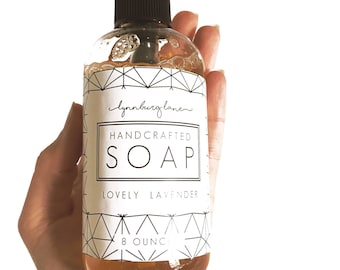 LIQUID HAND SOAP lavender liquid soap organic liquid soap organic bath body gift luxury hand soap liquid eco friendly soap housewarming gift