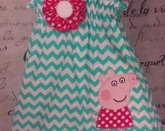 Peppa Pig Halter dress size 2t, or 3t