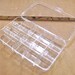 2pcs of Clear Plastic Storage Bead Container Box Case,15 Compartments Hinged Lid Storage DIY Projects Craft Supplies -- 150x94mm