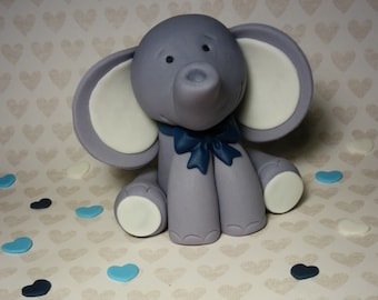 Elephant fondant cake topper