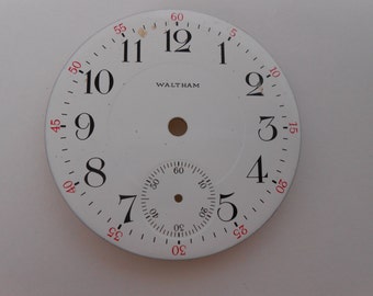 Waltham Pocket Watch Porcelain Dial Original 45MM(6) Like new