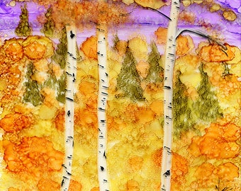 Purple Mountains Aspens