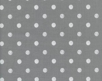 Caterpillar Dots Grey - Wonderland - Anna Bond Rifle Paper Co - Cotton + Steel - 8023-03