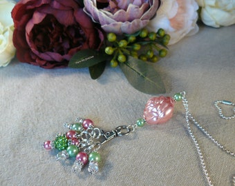 Rose Stitch Marker Necklace
