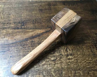 Handmade Home Grown Walnut & Reclaimed Oak Hammer