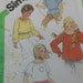 girls pullover top pattern uncut simplicity 5394